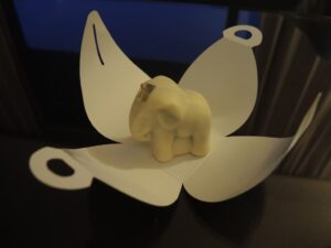a small elephant shaped candy