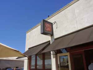 a sign on a building