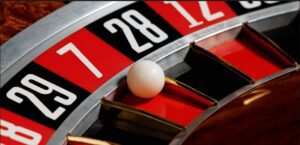 a close-up of a roulette wheel