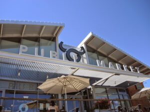 a building with a sign on the front