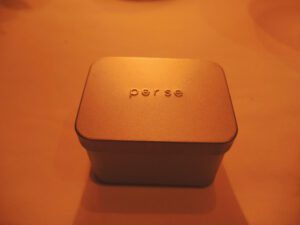 a small square metal box