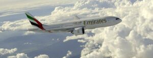 a plane flying in the sky