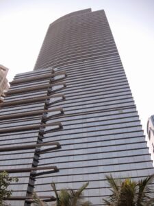 a tall building with many windows