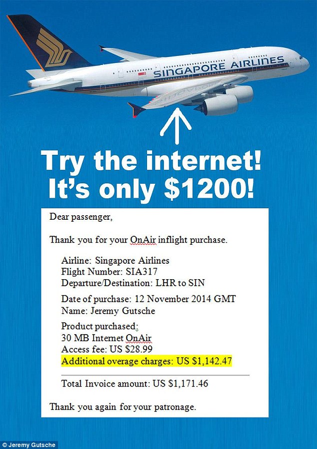 How A Singapore AIrlines Passenger Spent $1,200 On Wifi