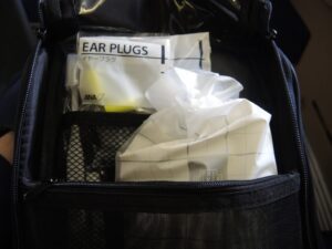 a bag with ear plugs and ear plugs