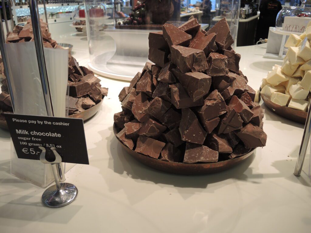 AMS airport chocolate