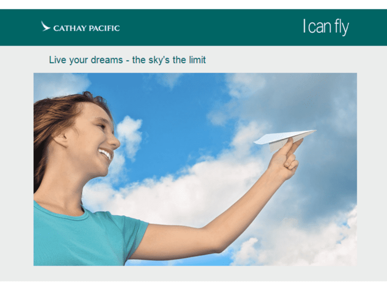 Send Your Teenager To Cathay Pacific Flight School