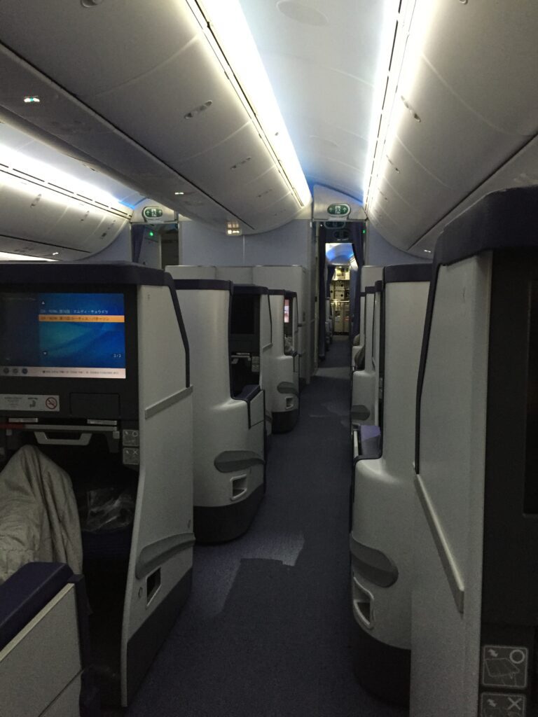 ana 787 business class cabin