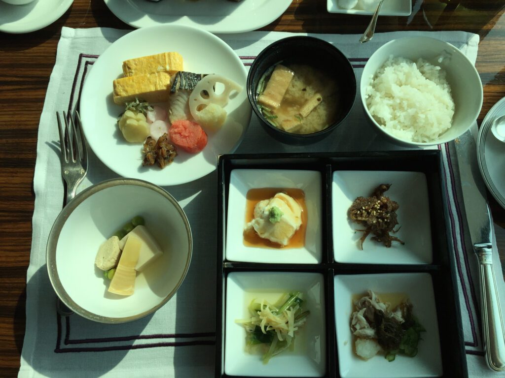 conrad tokyo japanese breakfast