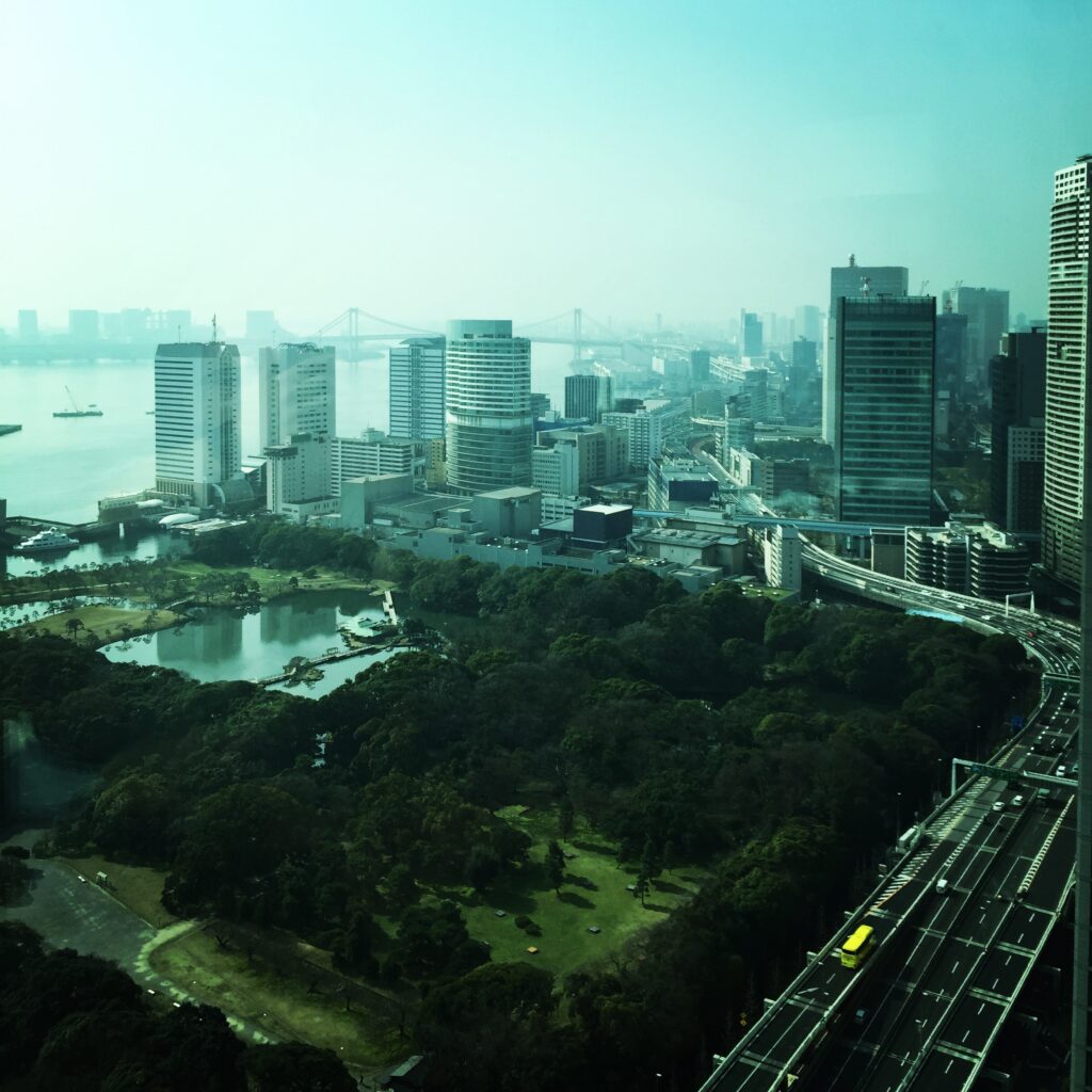 conrad tokyo view from breakfast