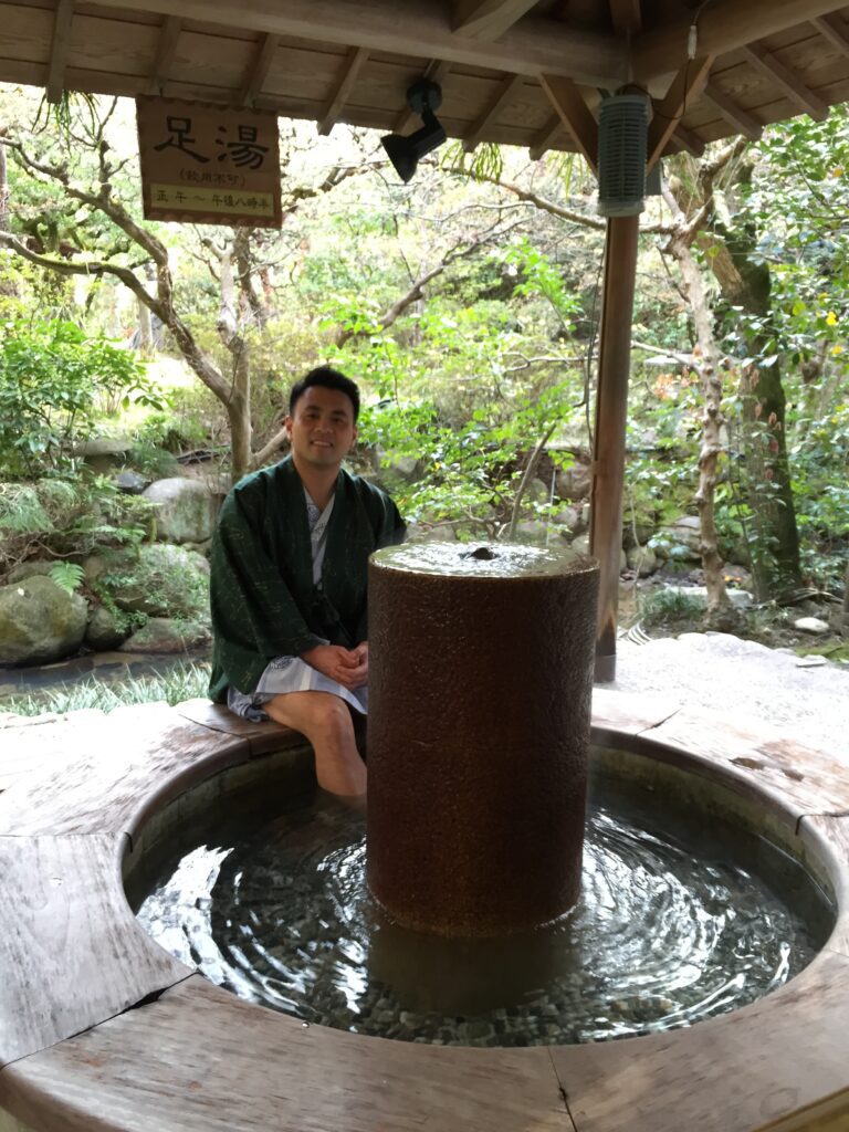 funaya ryokan matsuyama foot tub