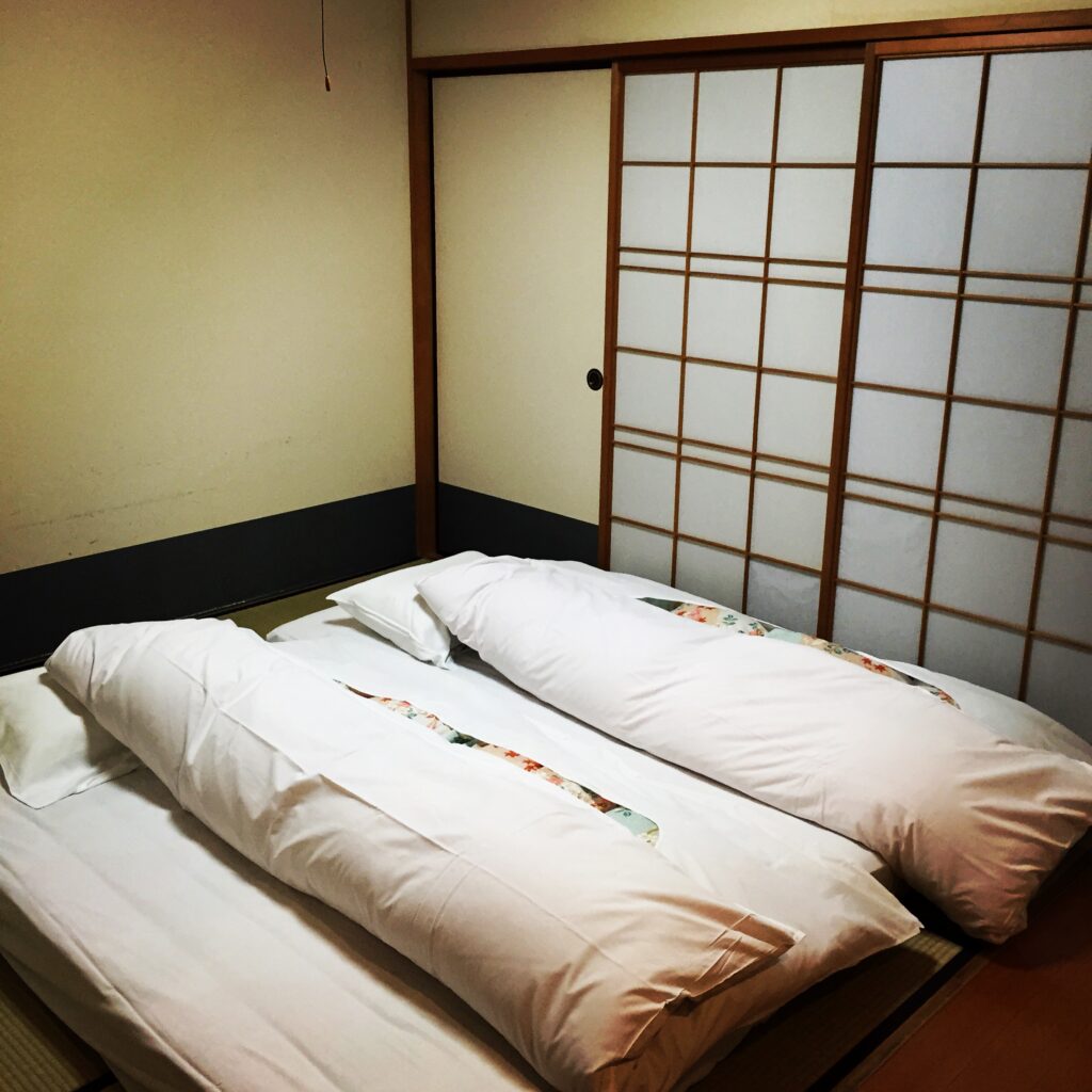funaya ryokan matsuyama tatami bed