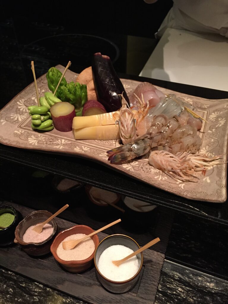 ritz carlton kyoto tempura dinner 2
