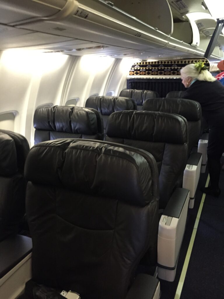 alaska airlines sjc ogg first class cabin