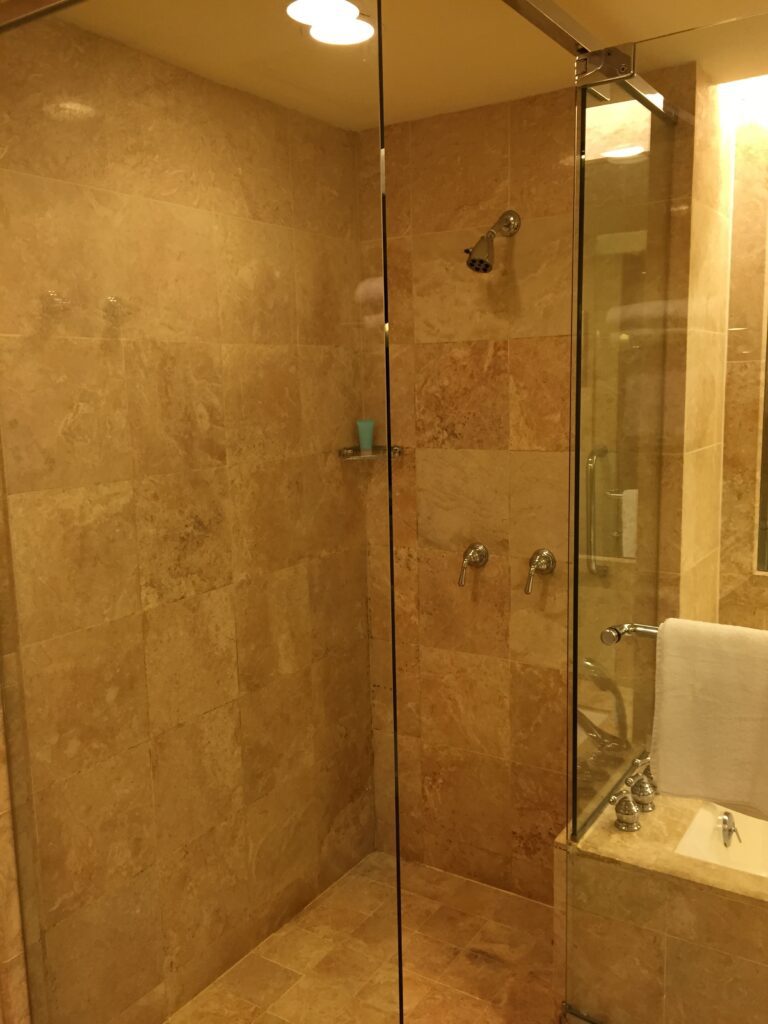 conrad singapore hotel shower
