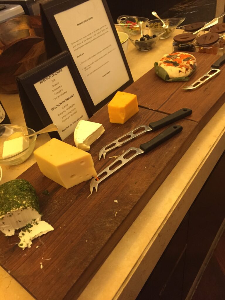 park hyatt hyderabad breakfast cheese