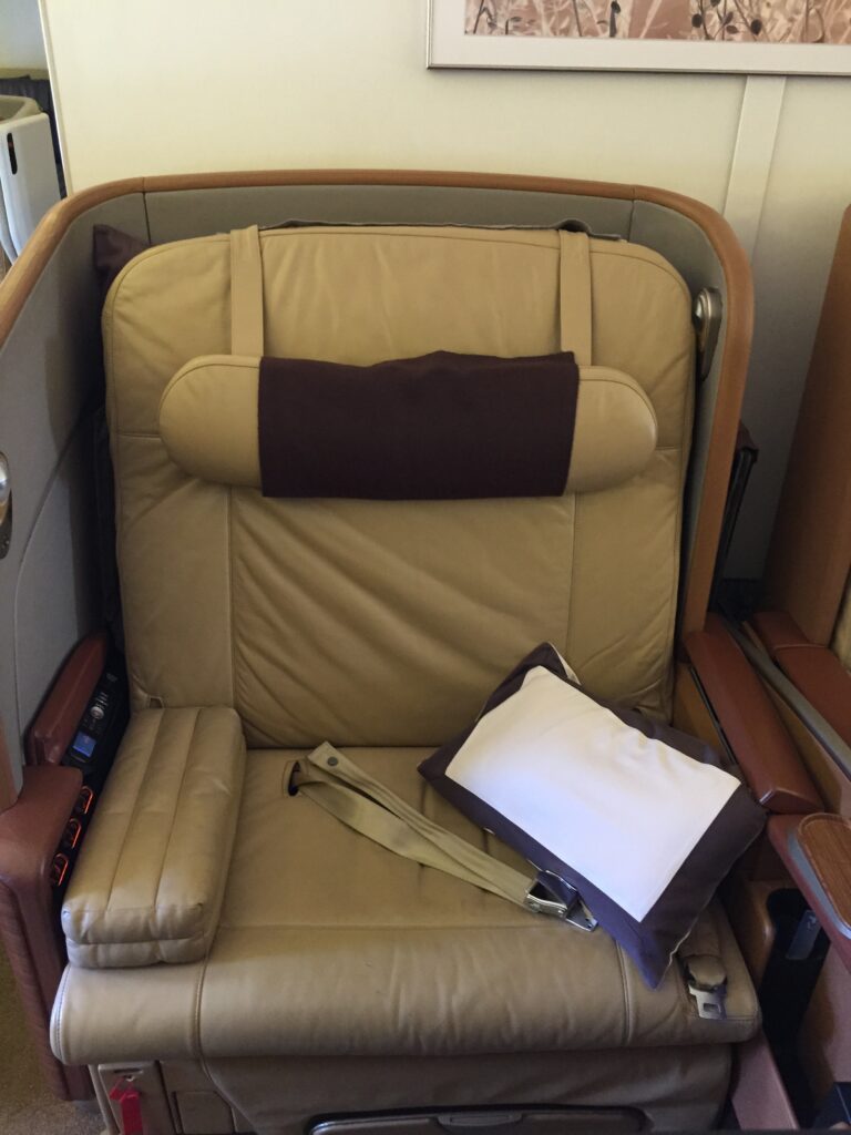 singapore airlines first class sfo seat 2
