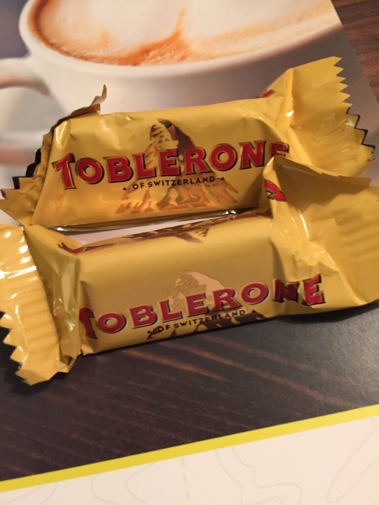 marriott zurich room toblerone chocolates