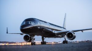 a jet plane on the runway