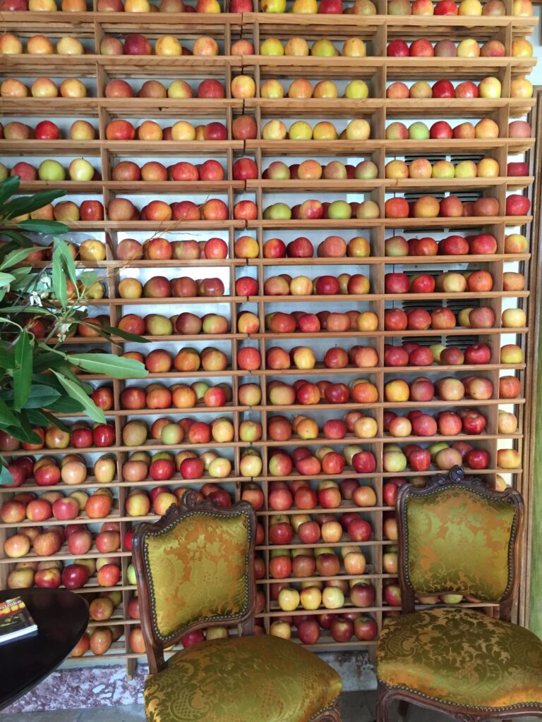 bouley restaurant nyc waiting room apples